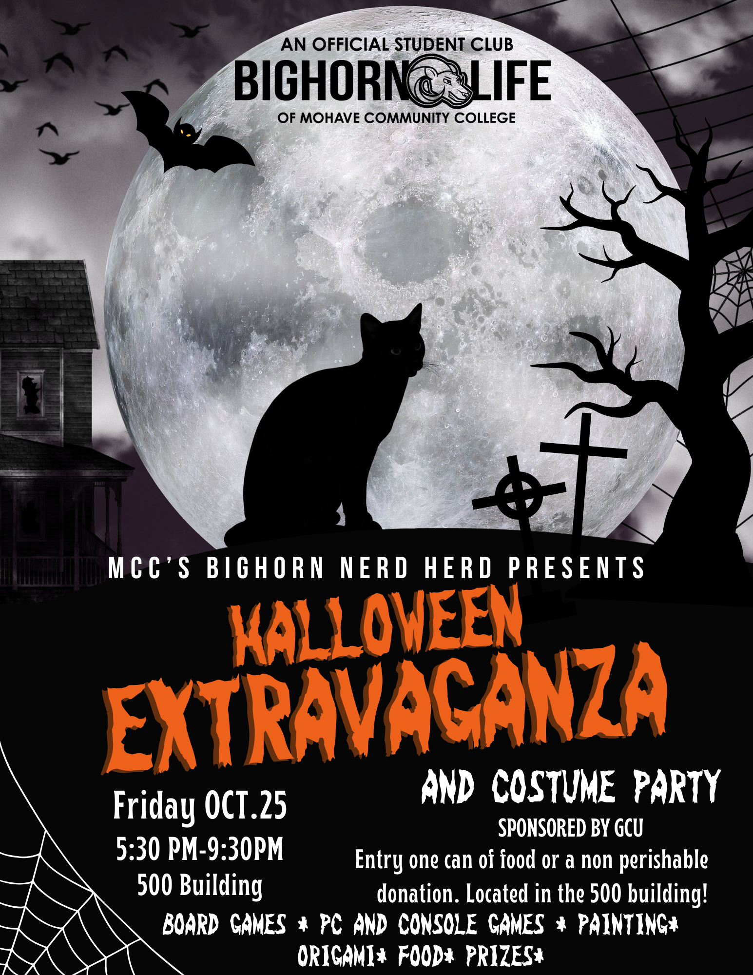 MCC BIGHORN NERD HERD | Halloween Extravaganza and Costume Party